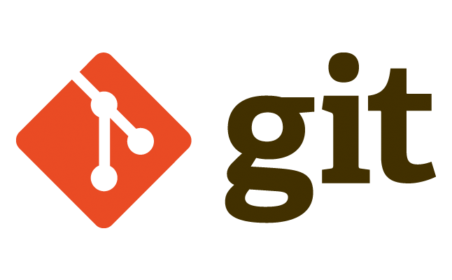 git logo, a drawing of a line bifurcation next to the word GIT